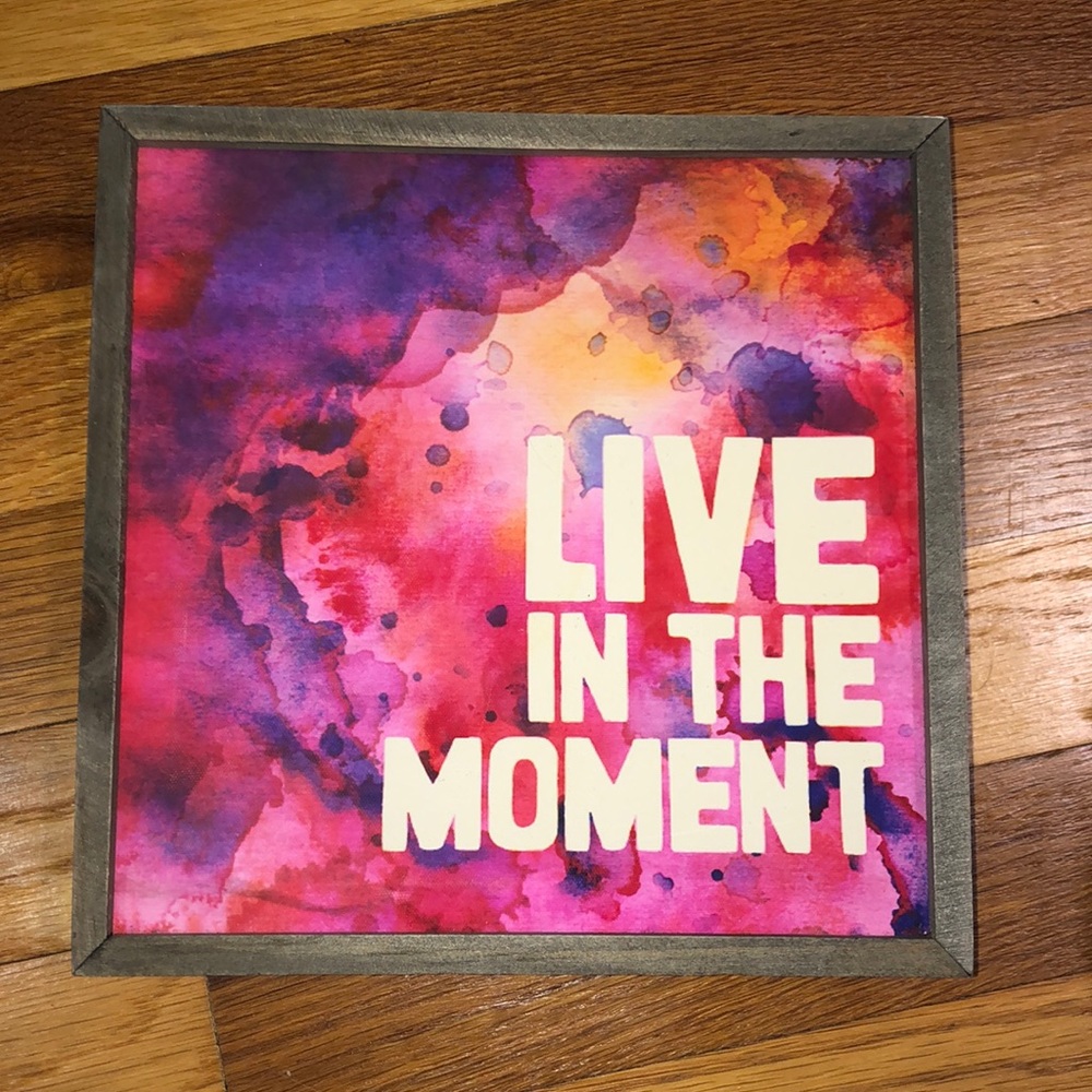 Live In The Moment wall canvas